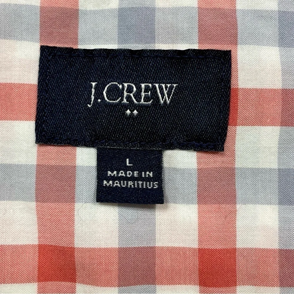 J. Crew Men’s Plaid Button Down Shirt Size L